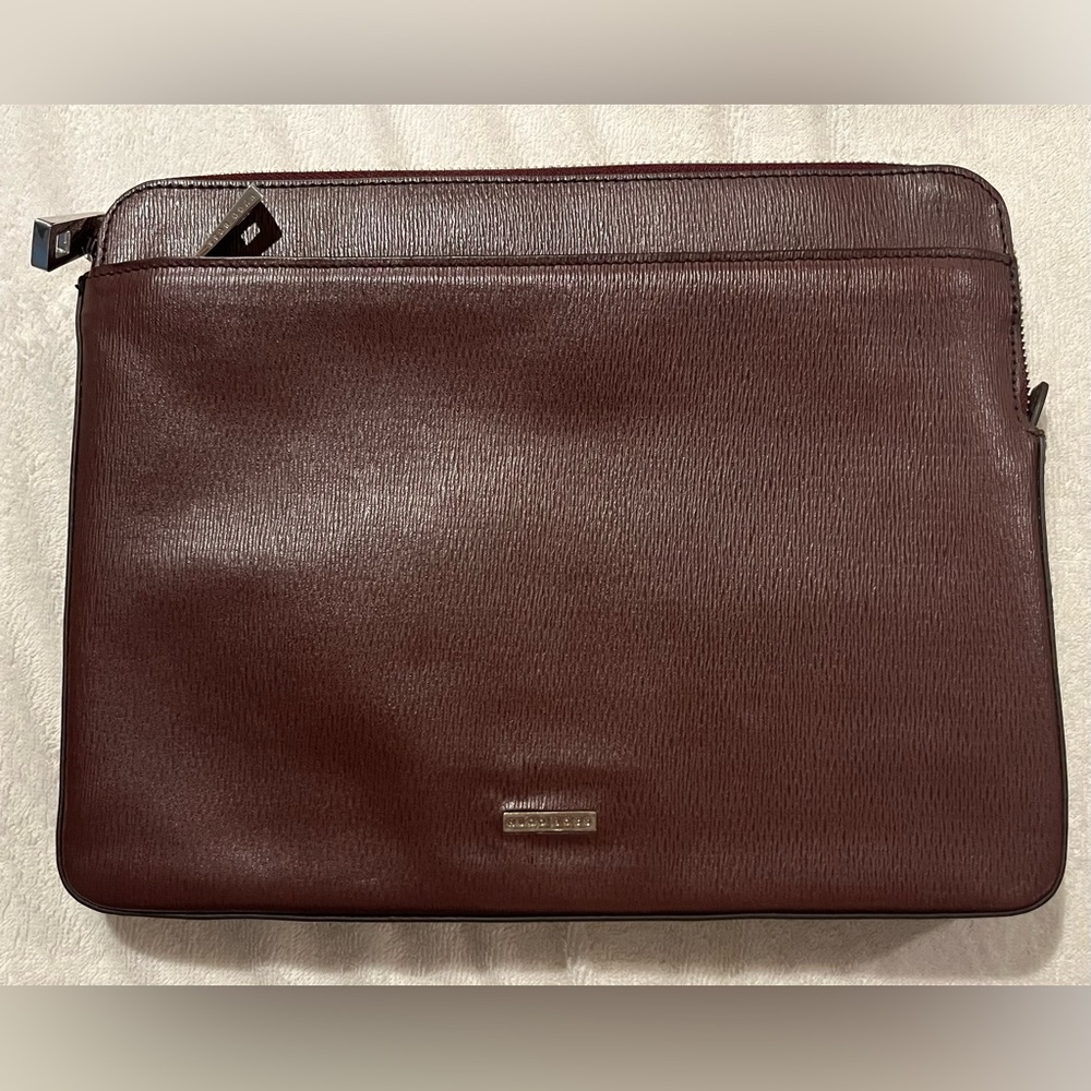 HUGO BOSS BLEEKER LEATHER IPAD BAG In Brown